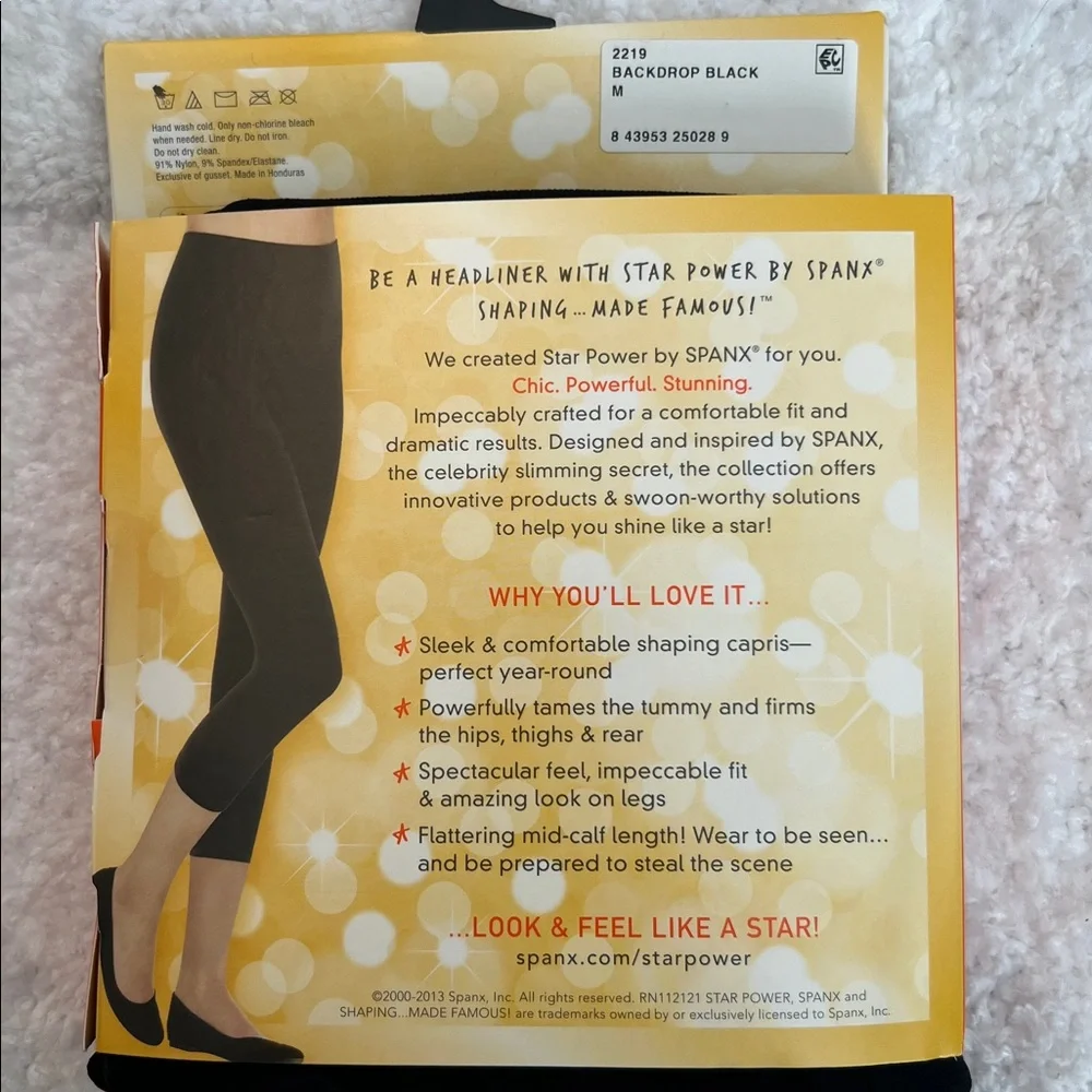 SPANX Black Capri Shaping Leggings - Picture 4 of 7